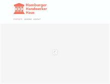 Tablet Screenshot of hamburgerhandwerkerhaus.de